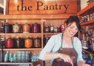 Pickle Girl Emily Eder at work in The Pantry