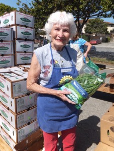 Food Bank volunteer Dorothy Hall