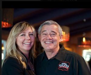 Restauranteur Bill Lee with his wife Teresa