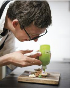 Pastry chef Ron Mendoza hard at work at Aubergine in Carmel