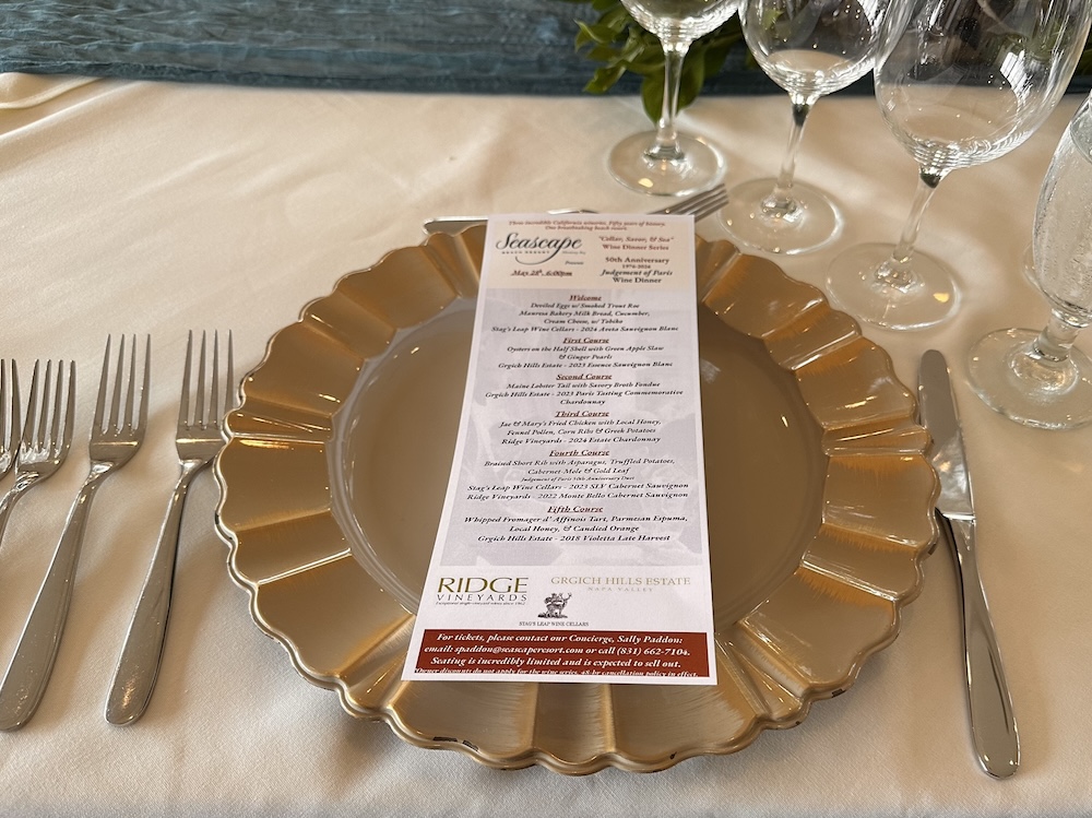 Seascape Stages 1976 Judgment of Paris Flashback Dinner - Edible Monterey  Bay
