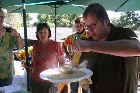 David Kinch with Risotto