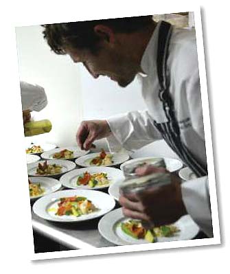 Lokal’s Chef Brendan Jones assembles ceviche.